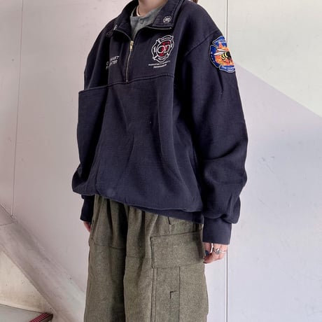 USA製ハーフジップスウェット