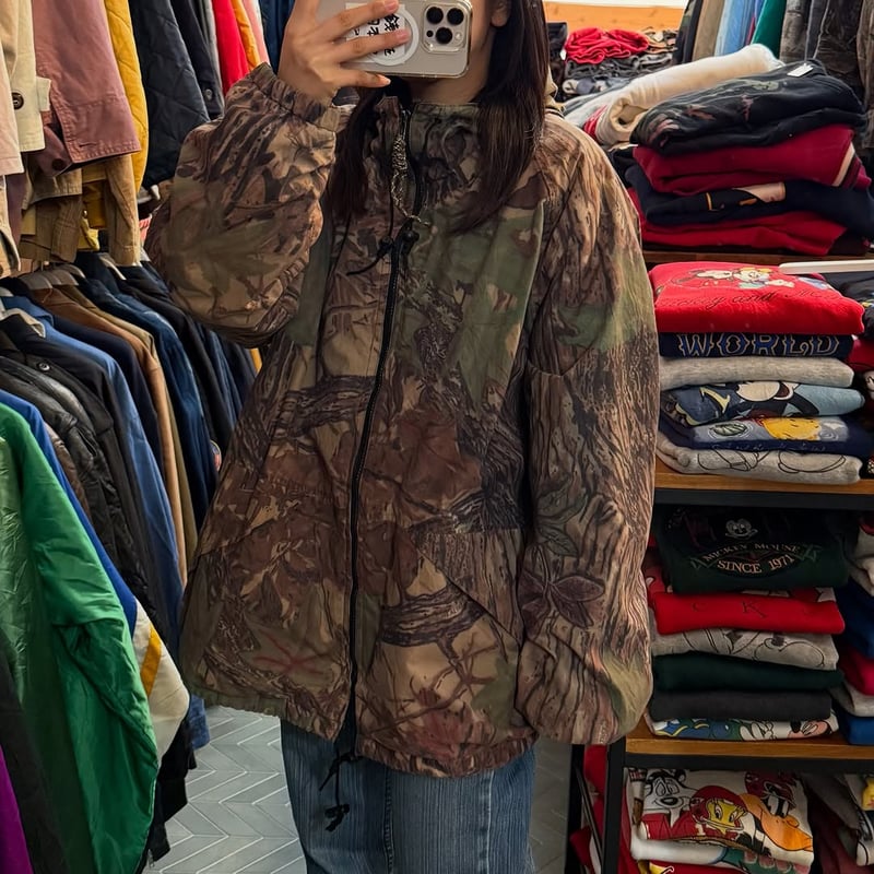 90s リアルツリーナイロンジャケット | CUSTOM FEVER