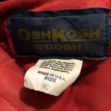 USA製 OSHKOSH ライナーキルティングカバーオール