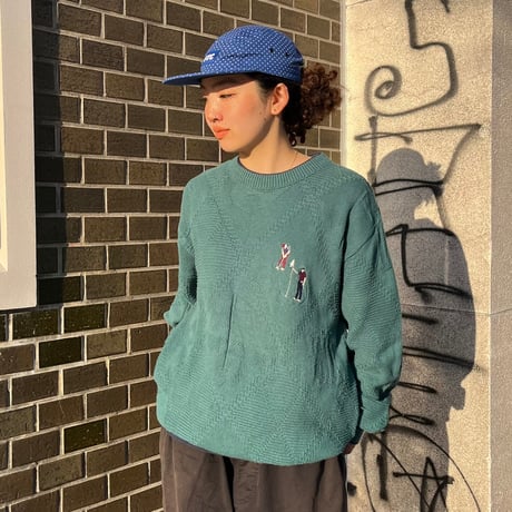 ISLE OF COTTON ゴルフニット