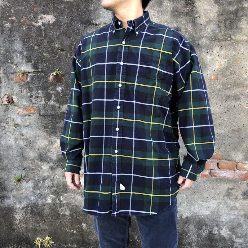 RRL Ralph Lauren チェックシャツ 長袖 Lサイズ Ralph Lauren長袖チェックシャツ The Big Oxford L | CUSTOM