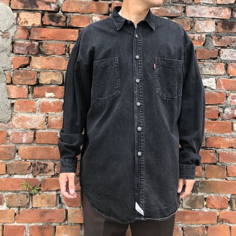 Levi's デニムシャツ　黒　L