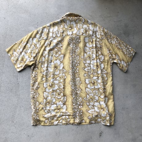 ocean pacific レーヨン総柄シャツ L
