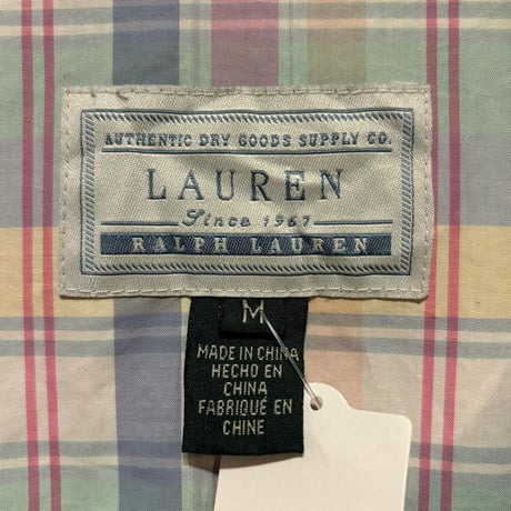 LAURENチェック柄コットンジャケット