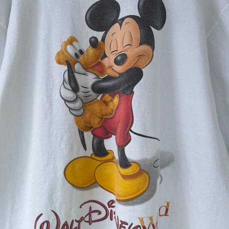 90s Disney ミッキープルート　プリントTシャツ
