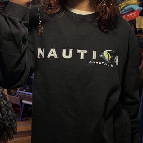 USA製 NAUTICAお魚ロゴ ロンT