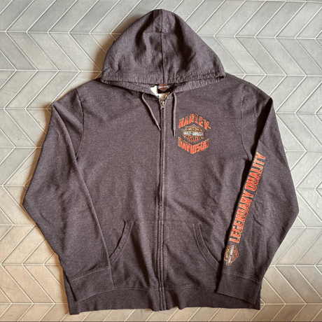 Harley-Davidson 薄手ジップパーカー