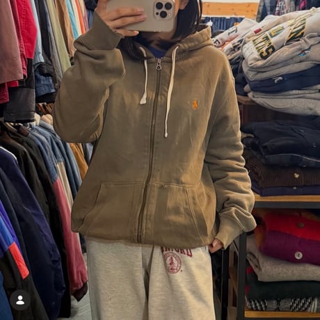 90s POLO 雰囲気系 ジップパーカー