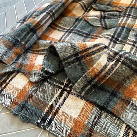 ウールチェックシャツ🧵