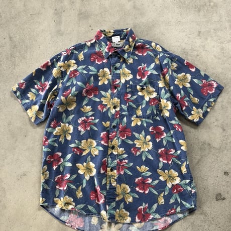 90's L.L.Bean〝COOL WEAVE〟ハワイアンシャツ