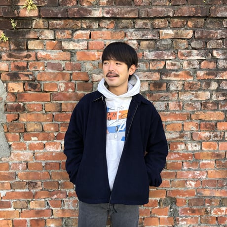 POLO フルジップフリースジャケットネイビー