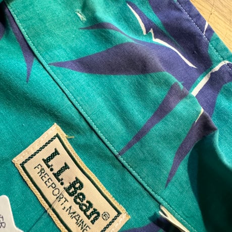 80's L.L.Bean ハワイアンシャツ　XL