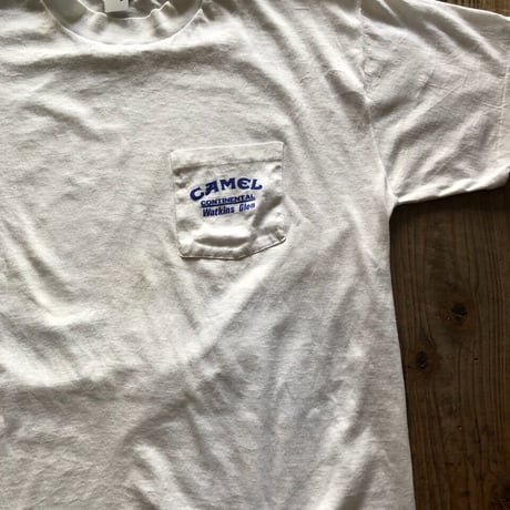 80's CAMEL  ポケ付きTシャツ XL