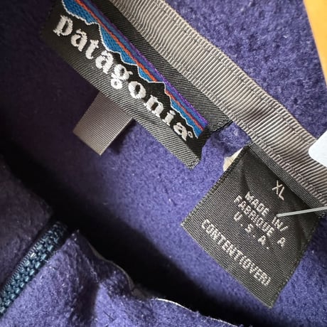 90's USA製PATAGONIA フルジップフリースジャケット XL