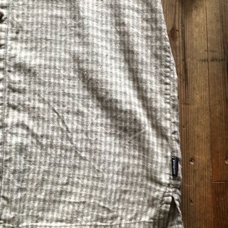 Patagonia半袖 麻×綿シャツ L