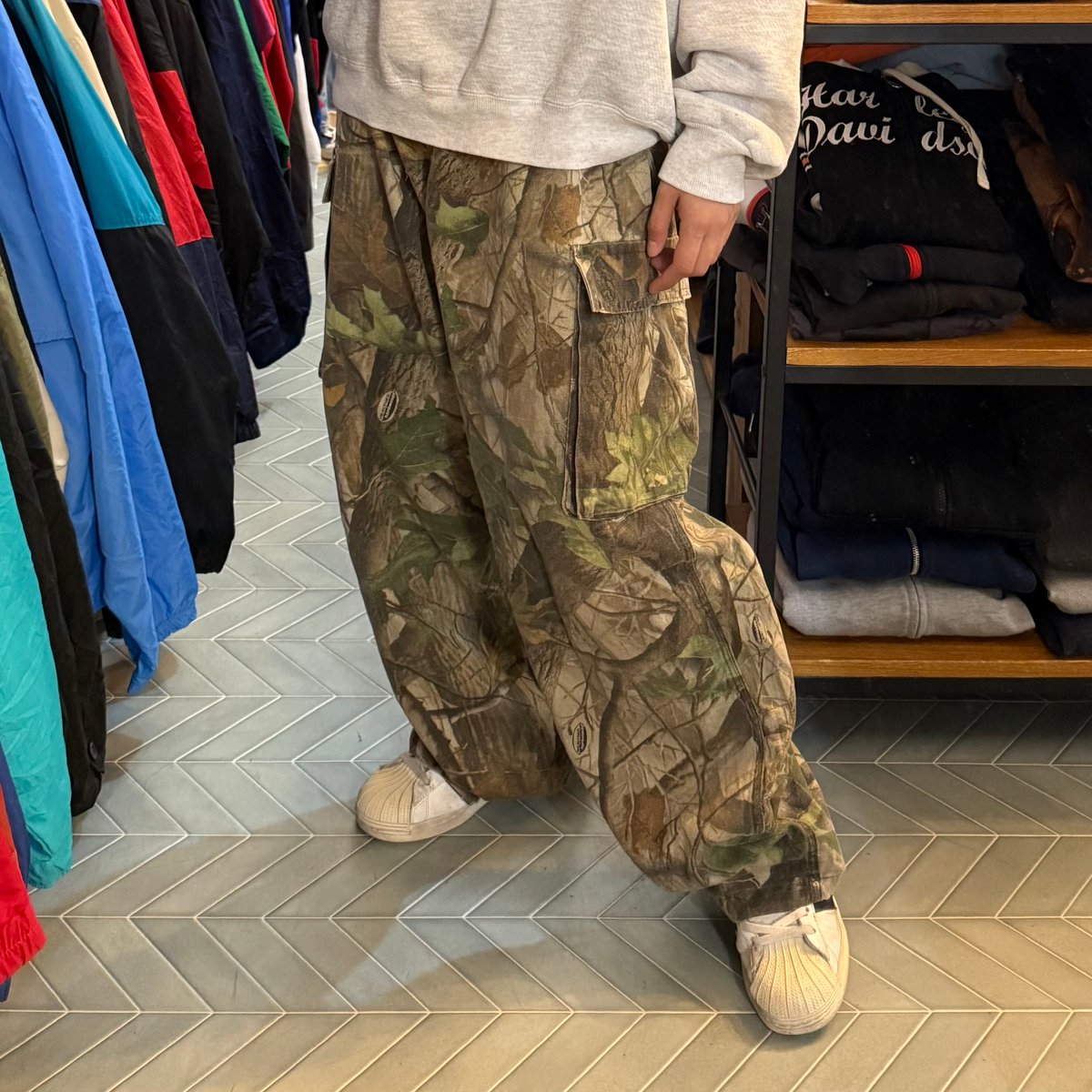 リメイク リアルツリー　デニム パンツ WETTEMPT ジーンズ OVER DYED DENIM | REAL TREE HALF PANTS /オーバー