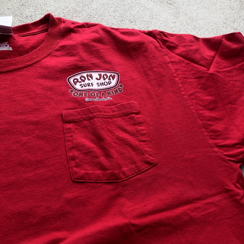 RONJONプリントポケットTシャツ XL | CUSTOM FEVER