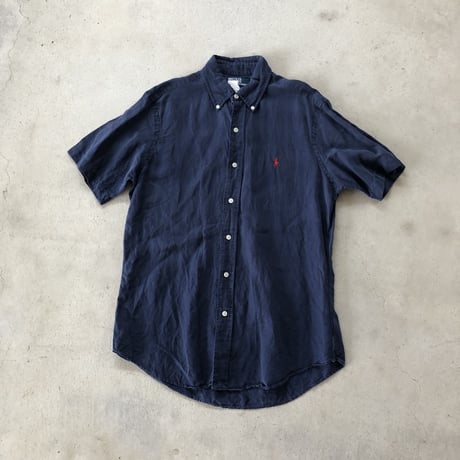 Ralph Lauren リネンシルク混 半袖シャツ