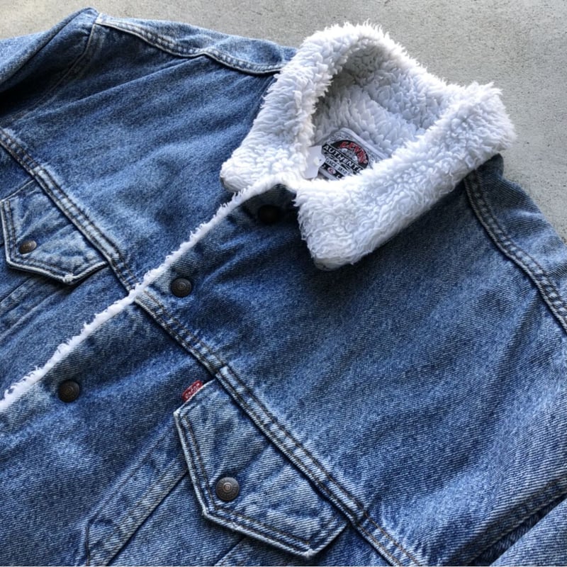 Levi's 70609-0251 シェルパ 白 デニムボアジャケット L 90's Levi's デニムボアジャケット 70609-4891 XL | CUSTOM