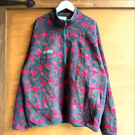 90s USA製 Columbia 総柄フリース