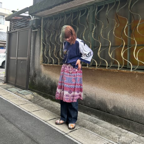 エスニック エプロンスカート