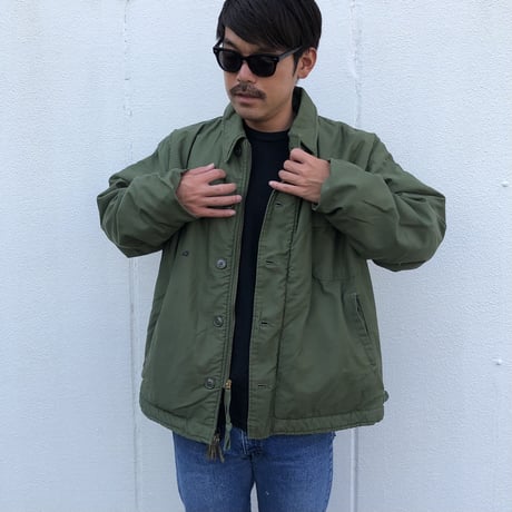 Military US.NAVY デッキジャケットA-2