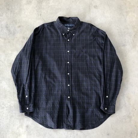 Ralph Lauren長袖チェックシャツ BLAKE  XL