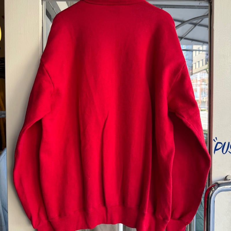 90s JERZEES ジャージーズ カーディガン レッド USA製 Fサイズ 90s JERZEES ジャージーズ カーディガン レッド USA製 Fサイズ