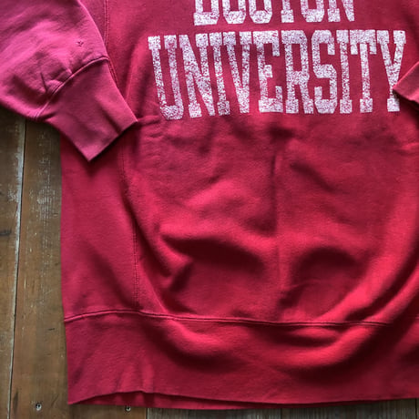 80's〜90'sUSA製BOSTON UNIVERSITYチャンピオンリバースウィーブXL