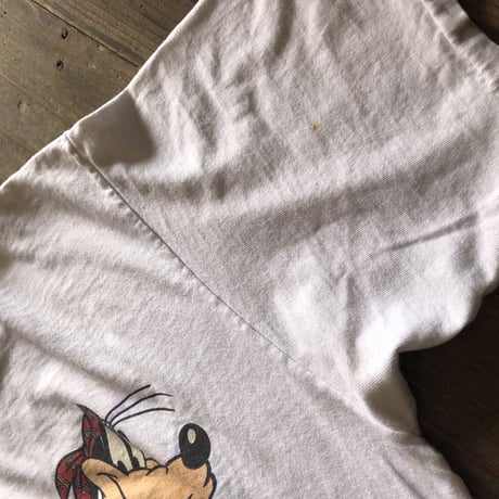 90年代ミッキー,グーフィープリントTシャツ XL