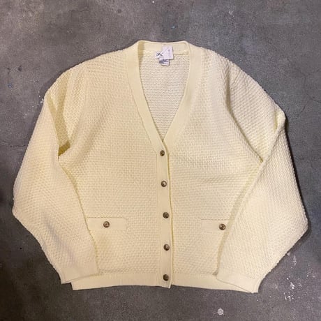 アクリルニットカーディガン