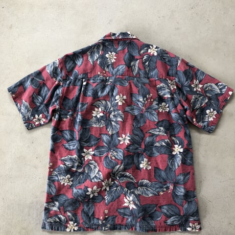 CHAPS総柄半袖シャツ  L