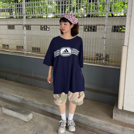 adidas 両面プリントT