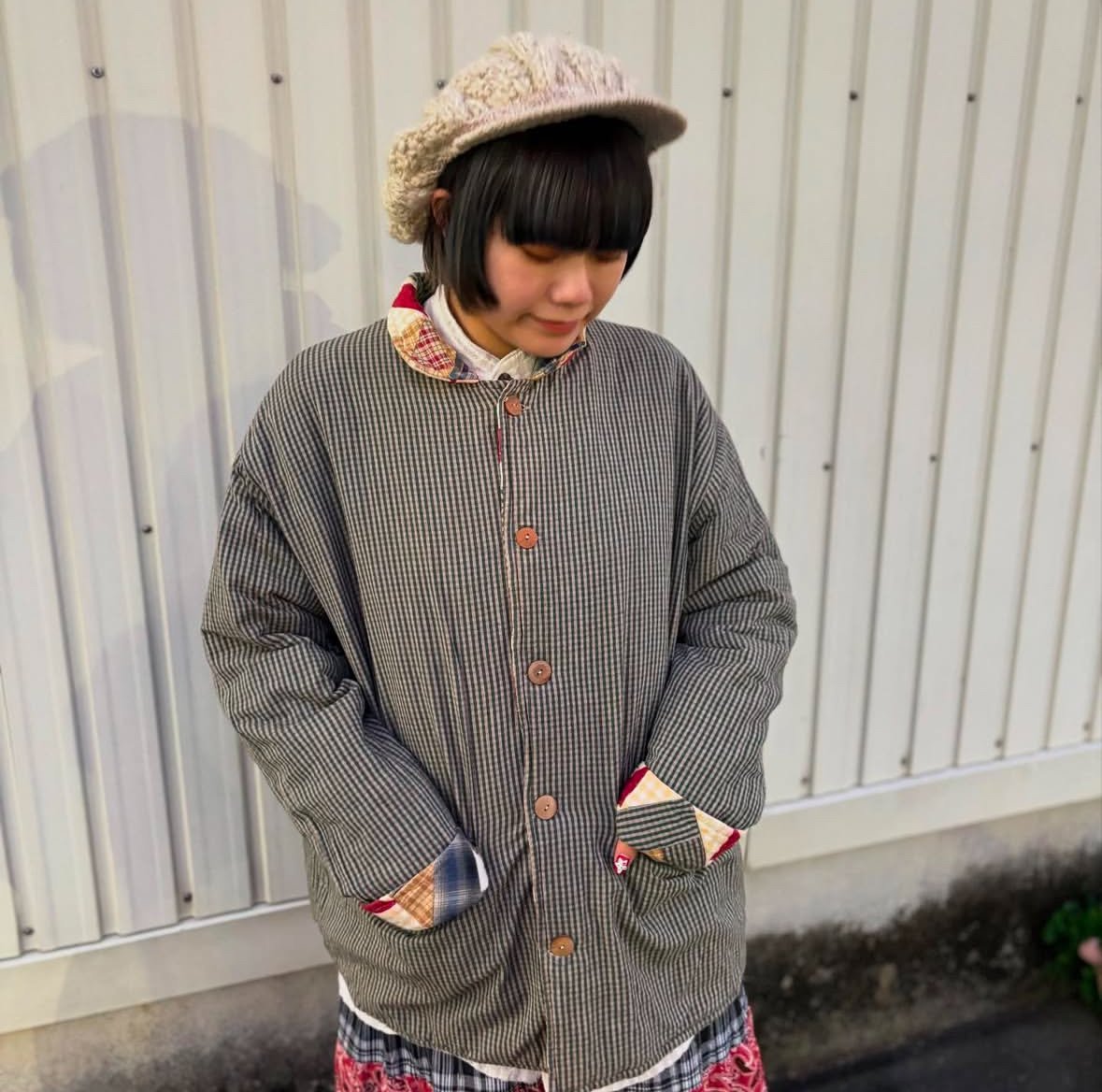 patch magic リバーシブル　パッチワーク　ジャケット　サブカル Patch Magic リバーシブルパッチワークジャケット | CUSTOM FEVER