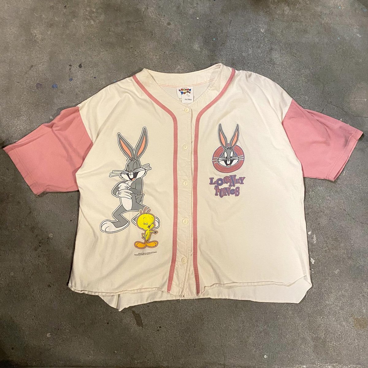 90年代ルーニーテューンズベースボールシャツ | CUSTOM FEVER