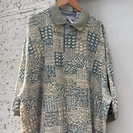 BUGLE BOY COMPANY 総柄ポロシャツ