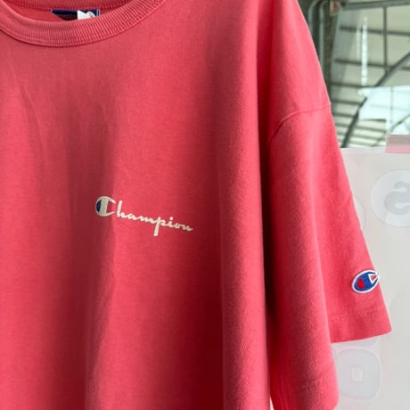 USA製90's〜チャンピオンワンポイント無地Tシャツ XL