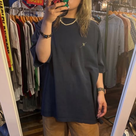USA製 NAUTICA ゴルフスイング バックプリントTシャツ