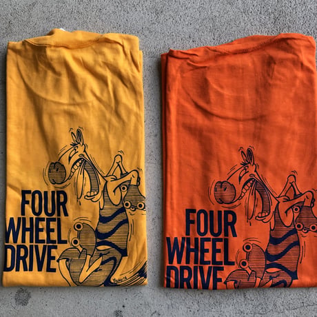 〜80's未使用プリントTシャツ〝FOUR WHEEL DRIVE〟