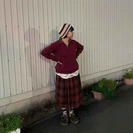 チェックスカート