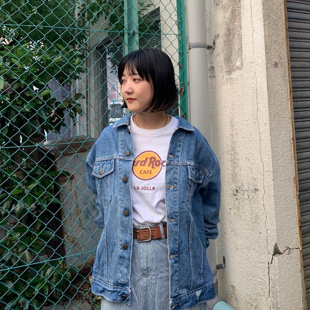 GUESS プリントデザイン デニムジャケット えLサイズ GUESSデニムジャケット | CUSTOM FEVER