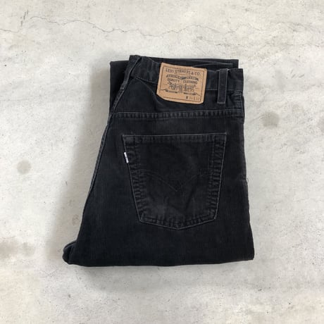 Levi'sチュニジア製コーデュロイパンツ ブラック