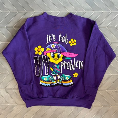90s LOONEY TUNES トゥイーティープリントスウェット
