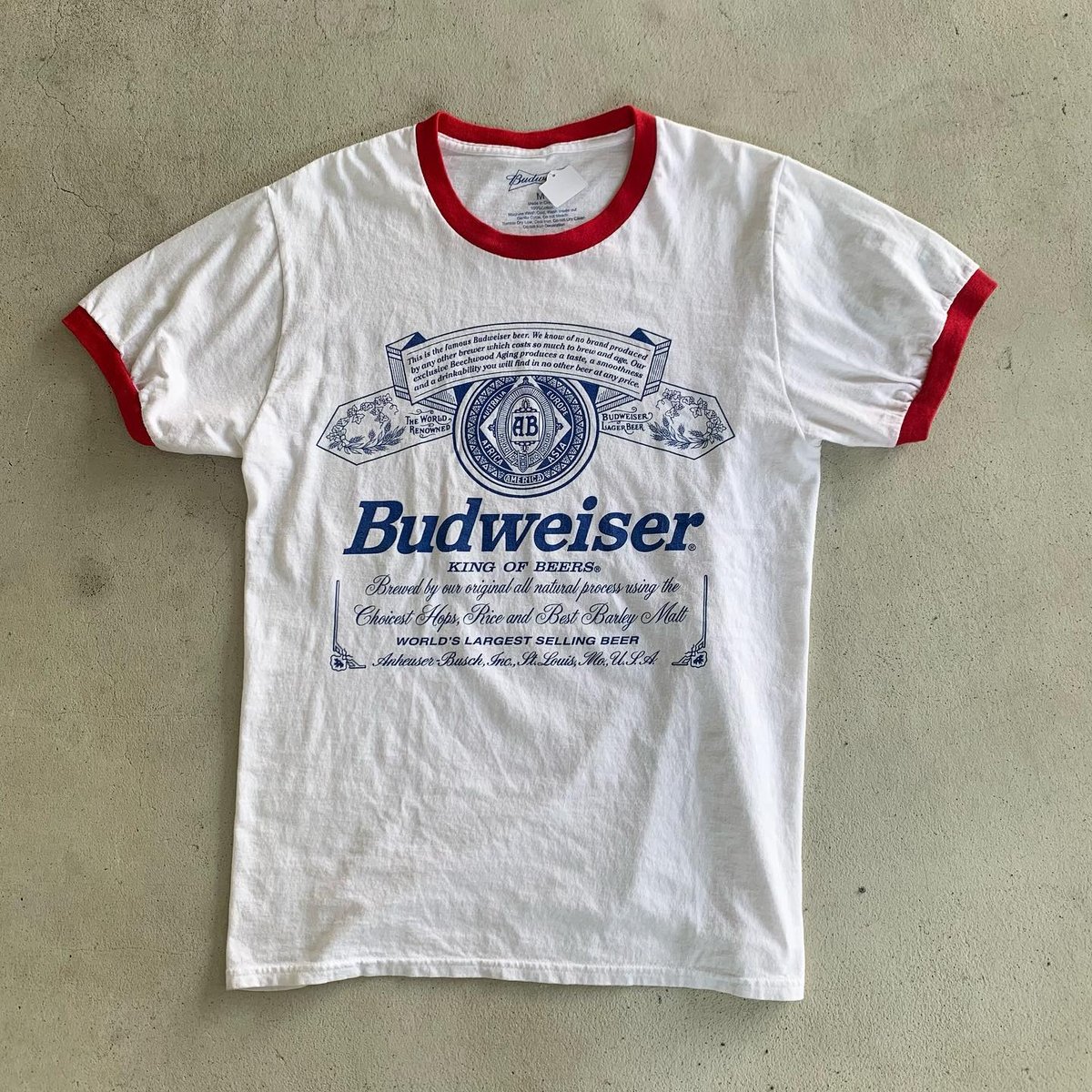 サイズL HAROSHI BUDWEISER CHALLENGER Tシャツ 白 HAROSHI x BUDWEISER x CHALLENGER / TEE