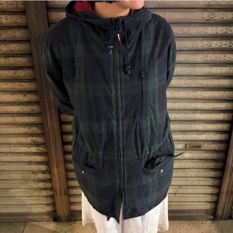TOMMY HILFIGER チェック柄マウンテンパーカー
