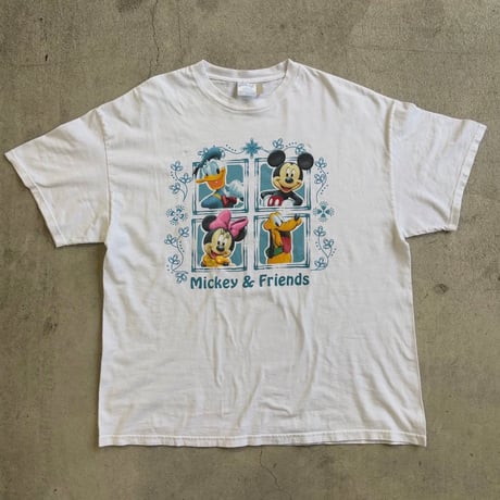 USA製 Mickey & Friends キャラクタープリントTシャツ