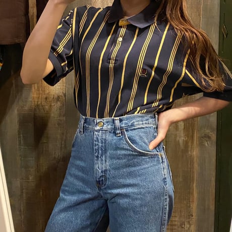 TOMMY HILFIGERストライプポロシャツ