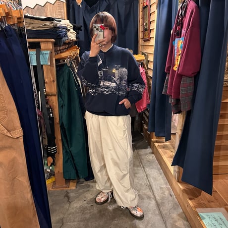 USA製 フクロウ ヘンリーネックスウェット