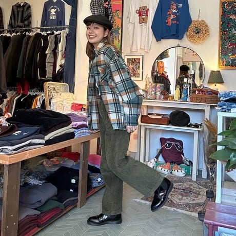 ウールチェックシャツ🧵