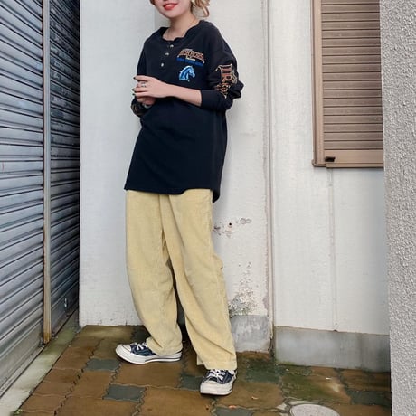 USA製ヘンリーネックロンT